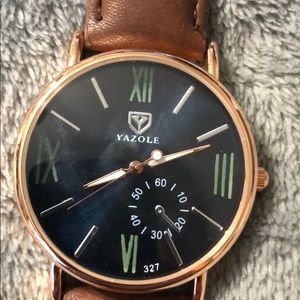 Men Watch YAZOLE (Brown)